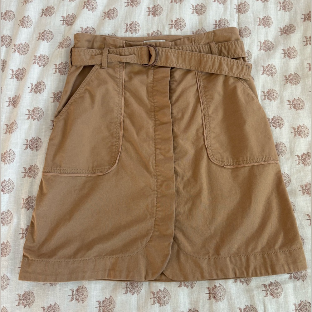LOFT Khaki Mini Skirt